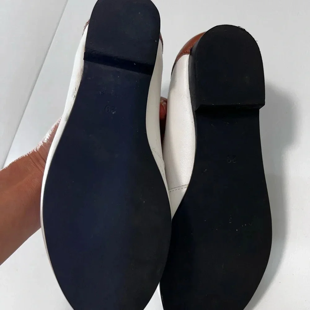 Boutaccelli  white Leather Loafer Size 12.5 (EUR-29)
